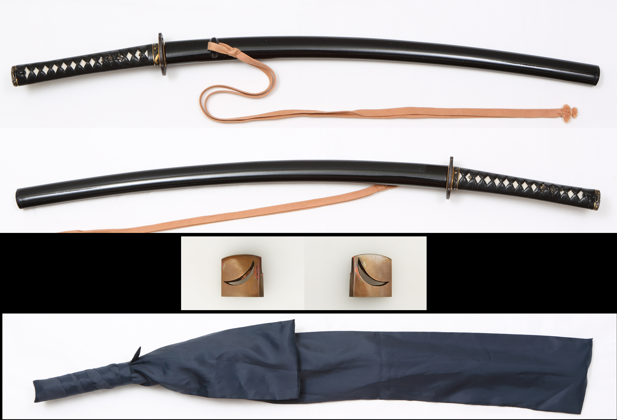 Katanas aiguisés, sabres des samouraïs