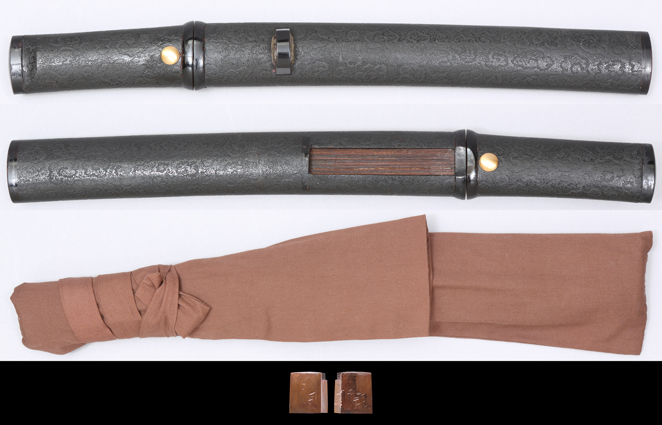 菊池槍の拵　雲文